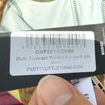 Pretty Little Thing NWT Green Blue Bodycon Corset and Skirt Set Photo 9