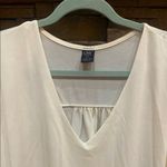 Elegant Ivory Women's Tunic wrap blouse top flowy v Photo 2