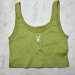 Playboy by PacSun Crop Top Camisole S Lime Green Photo 1