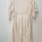 Rebellion  white lace cardigan duster size small floral Photo 3