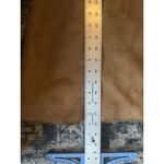 st. john's bay St. John’s Bay Faux Suede/Fur Coat Brown Midi Jacket Size1X Hooded Button Close Photo 7