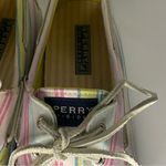 Sperry Top-Sider Women Size 8.5M Bahama Pink/Lime Stripe Canvas Boat Shoes Photo 3