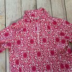 Vineyard Vines ‎ Performance Sz Large Pink White Medallion Quarter Zip Pullover Photo 3