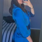 ZARA Blue Blazer Romper Photo 4