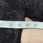 Azazie  Women's Laced Mesh Short Sleeve Sweetheart Neck‎ Maxi Dress Black Size A2 Photo 8