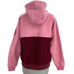 Outdoor Voices  Megafleece Maroon Pink Colorblock Gorpcore Zip Fleece Jacket S Photo 3