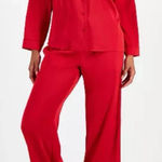 I.N.C. International Concepts Satin Long Pajama Set, Red Women’s XXL Photo 0