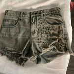Free People Gray Golden Hippie Embellished Shorts No Size Listed Photo 2