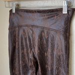 Spanx  brown faux leather snake skin legging Photo 8