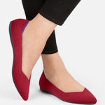 Rothy's Rothy’s The Point‎ Pointed Toe Knit Flat Red 8 Photo 0