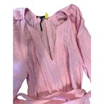 Maje  Rybiza Ruffled Pink Embroidered Boho Romantic Dress Women's Size SMALL Photo 10