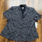 Danny & Nicole  floral‎ button front blouse size 22W new workwear feminine career Photo 0