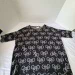 LuLaRoe Women's Irma Tunic Bicycle Print Size XS Black Photo 3