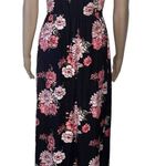 No Boundaries  black floral maxi shorts romper Photo 1