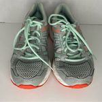 ASICS  Gel Contend 4 Athletic Running Shoes Size 7 Womens Gray Aqua Blue Sneakers Photo 1
