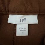 J. Jill Brown Wide Leg Pants Size 12 Rayon Blend Pull Photo 4