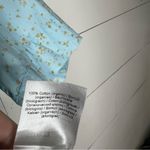 Ganni  Floral Organic Cotton Poplin Button-up Shirt In Blue Photo 9