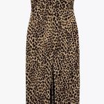 ZARA Leopard Animal Print STRAPLESS MIDI DRESS Medium Photo 2