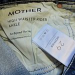 NWT Mother High Waisted Rider Ankle in Far Beyond The Sky Straight Jeans 29 Blue Photo 4