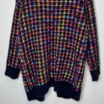 VICI  Women Fuzzy Longline Cardigan Sweater Size Small Multicolor Open Front Cute Photo 7