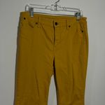 Talbots  Flawless Slim Ankle Jeans In‎ Yellow Size 8 Photo 2