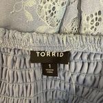 Torrid  Blue Maxi Two Tone Lace Tiered Hem Dress - New - Size 14/16 (1) Photo 6