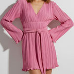 Lovers + Friends  Bernice Pleated Mini Dress, Candy Pink, Large Photo 0