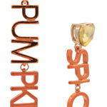 Betsey Johnson NWT  Pumpkin Spice Mismatched Earrings Photo 0