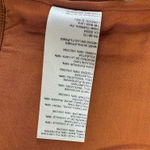 Anthropologie  Maeve Faux Leather Notch Tank Cognac Brown‎ Cropped Size 10 Photo 6