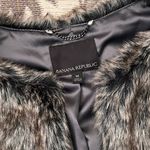 Banana Republic  Faux Fur Vest Dark Brown M Medium Photo 2