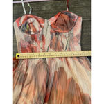 Hutch Women's Smocked Pleated Tulle Gown Floral Size Small Watercolor Sweetheart Photo 10