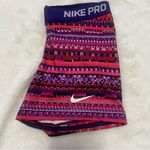Adidas Nike Pro Multicolor Patterned Shorts Photo 0