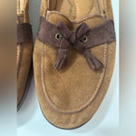 Grasshoppers Suede Tassel Comfort Flat Loafers Brown Size 11 Photo 1