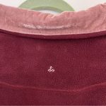 prAna  Twisty maroon velvet fleece pullover sweatshirt Photo 2