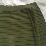 Bandage Back Zipper Skirt Green Photo 3