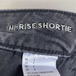 American Eagle  Faded Black Super Stretch Hi-Rise Distressed Shortie Shorts Photo 4