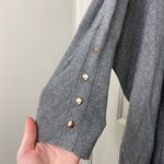 Jennifer Lopez NWOT Jennifer Lopez women’s gray soft knit dolman button sleeve tunic sweater Photo 1