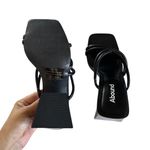 Abound  Women's Austry Tubular Strappy Block Heel Black Platform Sandals Size 5 Photo 5