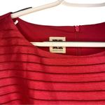 Anne Klein Hot Pink Sleeveless Mini Dress A-Line Stripes Large Party Modest Photo 3