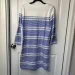 Vineyard Vines  blue striped yacht lace up dress size small summer beach preppy‎ Photo 3