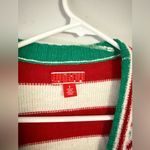 Festive Ugly Christmas Sweater Red Green Holiday Cardigan Candy Canes Size S Photo 3