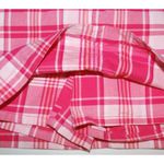 st. john's bay  Ladies Mini Skirt Skort Size 8 Hot Pink White Plaid Stretch Photo 5