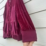 True Religion Velour Track Suit Womens Sz XL Burgundy Zip Up Retro Streetwear Photo 10