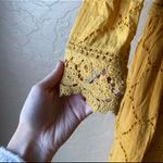 ZARA Golden Lace Long Sleeve Romper Photo 3