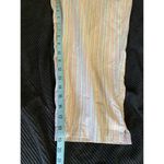 Liz Claiborne First Issue  Striped Cotton Crop Pants‎ Capri Size 12 Zip Pockets Photo 6