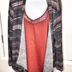Faded Glory NWOT  Cardigan Combo Top W Necklace Photo 0