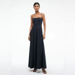 STAUD  Wylie Maxi Dress in Black 6 Photo 7