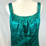 Ann Taylor 100% silk turquoise green print dress size 10P NWT Photo 1