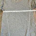 Daisy Fuentes  Gray Long Sleeve Blouse Ruffle Diagonal Stripes Large Photo 6