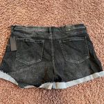 BLANK NYC  Women's Denim Shorts Distressed Black Wash Cuffed Hem The Fulton 31 NWT Photo 6